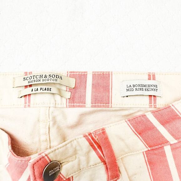 Scotch & Soda Maison Scotch La Bohemienne Mid Rise Skinny Denim Jeans Size 28 - Picture 6 of 9